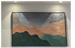 Contemporary Handpainted Acrylic <b>Canvas</b> Art – <b>Framed</b> Abstract Wall Decor – <b>Framed</b> Abstract Wall Art <b>canvas</b> acrylic wall decor li - Product Image 2