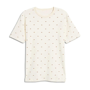Camiseta de Hombre Casual, Holgada y Transpirable, 100% Algodón, 200g, Tejido Worsted, Cuello Redondo, Logotipo Frontal Impreso en Serigrafía, Venta al Por Mayor - Product Image 1