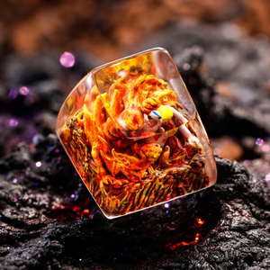 Keycaps Artisanat Forêt Mystique, Keycaps Artisanat Personnalisé, Keycaps Anime Mignons, Keycaps Verts, Ensemble de Keycaps, Keycaps en Bois - Product Image 1