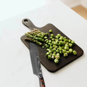 Ensemble de couteaux de chef en acier inoxydable très vendu, manches en bois Pakka, ensemble de huit couteaux de cuisine professionnels - Product Image 3