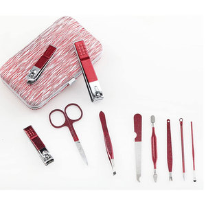 Ensemble de manucure luxueux personnalisé, boîte en cuir, kit d'outils professionnels pour le soin des pieds et du visage, coupe-ongles en acier inoxydable - Product Image 4