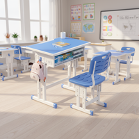 Mobilier en métal au design moderne du fournisseur chinois de haute qualité Ensemble de chaises de bureau bon marché pour la formation artistique des enfants pour les étudiants à l'école