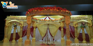 Mandap Mandap คริสตัลแต่งงานแบบดั้งเดิมของชาวฮินดู,Mandap คริสตัลไฟสำหรับงานแต่งงานอินเดีย - Product Image 6