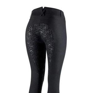Leggings de equitación con estampado de silicona en toda la superficie, con bolsillos para móvil, cintura alta, pantalones de equitación. - Product Image 6