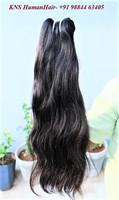 Bahan ekstensi rambut manusia India bebas kimia alami untuk Vendor bundel selaras kutikula rambut Virgin bergelombang mentah gelombang dalam lurus