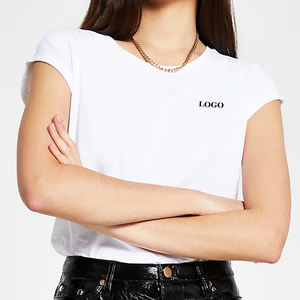 Camiseta de Moda Urbana para Mujer, Corte Holgado, Estilo Casual, Manga Corta, Logotipo Personalizado, Top de Moda Urbana para Verano - Product Image 1