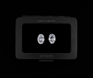 OM GEMS Diamant de laboratoire ovale 6.0x4.0mm, taillé et percé, Diamant de laboratoire en vrac pour la joaillerie, Fournisseur indien de diamants de laboratoire - Product Image 1