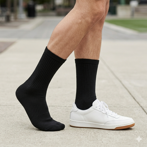 Industrial Aramid Fiber Flame Resistant <b>Socks</b> for Men <b>Black</b> and white Heat Resistant Workwear Safety <b>Socks</b> - Product Image 4