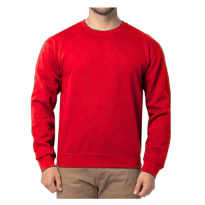 Sweat-shirt à capuche pour homme, hiver, manches longues, col rond, uni, respirant, éco-responsable, tricoté en polyester/coton, 300g, teinture unie - Product Image 2