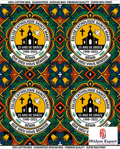 Customized African Wax Print Fabric Manufacturer Church Anniversary Convention Celebration Uniform Fundraising Textile Supplier - Product Image 4