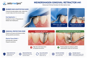 เครื่องมือจัดเรียงและวางเชือกเยื่อหุ้มฟันสแตนเลสสตีล รุ่น Dental BN1 Gingival Cord Packer OEM Zetomed Pro - Product Image 5
