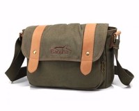 Tas Selempang Kantor Kasual Ringan Navrit Creation Canvas dengan Penutup Gesper Ukuran Besar Model NC-MEN-102 untuk Pria