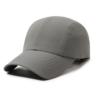 Curved Brim Denim Baseball Cap Hard Top Snapback Polyester Cotton Material Personalized Youth Size 5 Panel Baseball Cap - Product Image 1