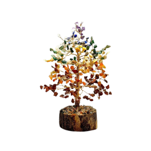 Arbre à Monnaie Portable en Pierres Précieuses Naturelles des Sept Chakras, 700 Éclats, Qualité Supérieure, Décoration Feng Shui, Guérison, Cadeau - Product Image 1