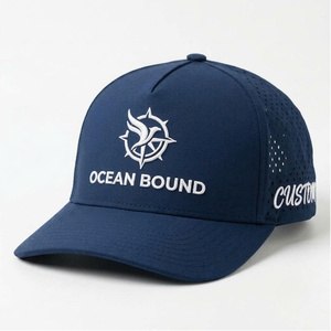 Casquette de baseball imperméable de haute qualité avec logo personnalisé brodé en 3D, pour le golf et le tennis, visière incurvée, ajustable, en tissu spandex. - Product Image 1