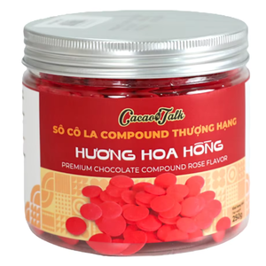 Fabricante y Proveedor Profesional, Envío Rápido, OEM/ODM, Chocolate Compuesto HALAL, Botones de Chocolate con Rosa, Galletas de Cacao - Product Image 1