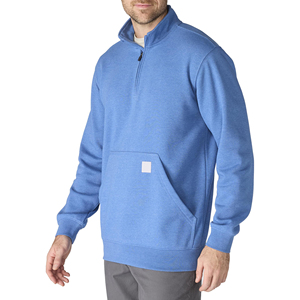 Sweat-shirts légers de haute qualité à col montant, respirants, écologiques, en coton mélangé, pour hommes - Product Image 3