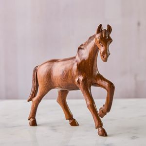 Centre de table classique en bois en forme de cheval, ornement pour une mise en scène élégante de table de mariage et décoration intérieure. - Product Image 6