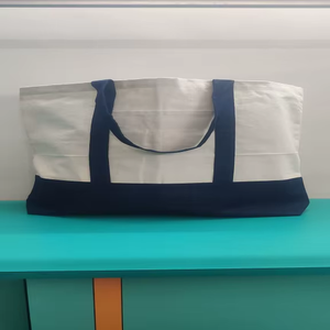 Bolsa de Compras de Lona de Algodón Reutilizable Personalizable con Asas de Mezclilla, Tamaño Mediano, Moderna, Ecológica y Sostenible, Ideal para Regalo - Product Image 4