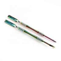Pousse-cuticules professionnel double embout en acier inoxydable, outil de manucure avec manche confortable, option logo personnalisé