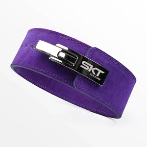 เข็มขัดยกน้ำหนักหนังแท้สำหรับออกกำลังกาย ฟิตเนส เวทเทรนนิ่ง สำหรับผู้ชายและผู้หญิง แบบมืออาชีพ พร้อมหัวเข็มขัดแบบคันโยก - Product Image 3