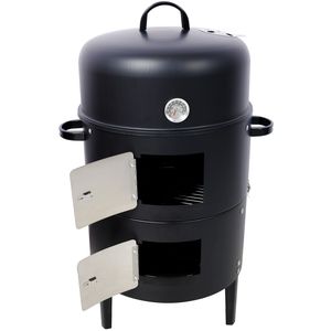 Ahumador de Carbón de Acero Resistente de 17 Pulgadas, Parrilla Redonda Negra para Barbacoa, para Cocinar al Aire Libre - Product Image 5