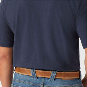 <b>Men's</b> <b>Navy</b> <b>Blue</b> Short Sleeve Cotton <b>T</b>-<b>Shirt</b> Regular Fit O-Neck Casual Solid Color Pocket Front Jersey Knit <b>t</b>-<b>shirt</b> for <b>men</b> - Product Image 6