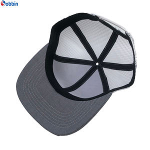 Casquette de baseball grise à plusieurs panneaux avec logo personnalisé, confortable et respirante, avec broderie de haute qualité - Product Image 4