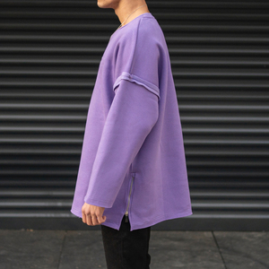 เสื้อสเวตเชิ้ตคอกลมทรงโอเวอร์ไซส์คุณภาพพรีเมียมสำหรับผู้ชาย ผลิตจากผ้าฟลีซเนื้อนุ่ม เหมาะสำหรับสวมใส่ลำลองในช่วงฤดูหนาว - Product Image 3