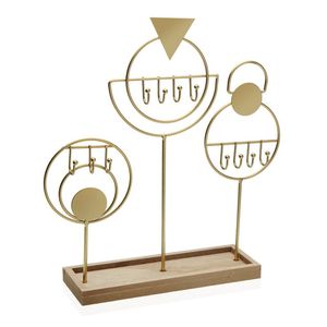 ชั้นวางของ, ที่เก็บเครื่องประดับ, ของขวัญสำหรับจัดระเบียบเครื่องประดับ, ที่เก็บเครื่องประดับดีไซน์หรูหรา, แท่นวางเครื่องประดับเคลือบทอง, ชั้นโชว์เครื่องประดับสำหรับร้านค้า - Product Image 3