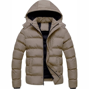 Fashion Style Premium Custom Spring Warm <b>Padded</b> High Quality Unisex Puffer Jacket with Hood Camouflage Embroidery - Product Image 1