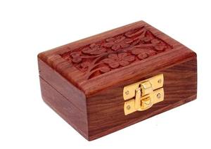 Boîte de rangement en bois massif naturel avec couvercle pour l'organisation de la maison, les bijoux, les souvenirs et l'emballage de cadeaux - Product Image 2