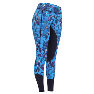 Leggings d'équitation pour femmes avec patchs en silicone aux genoux, taille haute, coupe ajustée, extensibles, doux et à séchage rapide - Product Image 4