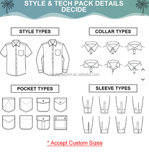 เสื้อเชิ้ตแขนสั้นลายต้นปาล์มสำหรับผู้ชาย ผ้าฝ้ายป๊อปลิน 100% ระบายอากาศได้ดี เหมาะสำหรับฤดูร้อน ปกคอพับ ติดกระดุมเม็ดเดียว - Product Image 3