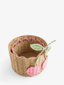 Sustainable Paper <b>Toy</b> <b>Basket</b> for Kids Handwoven Wicker <b>Storage</b> Bin for Nursery Decor, Baby Essentials and Playroom Organization - Product Image 3