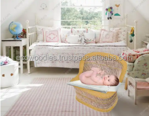 Ensemble de chaises pour bébé nouveau-né au design personnalisé, en bois, écologique, portable, pour salon et chambre, bords arrondis doux, style européen luxueux - Product Image 2