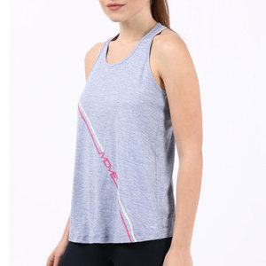 เสื้อกล้ามผู้หญิงสีเทา ปี 2026 คอกลม ผ้าถัก ระบายอากาศได้ดี สไตล์สปอร์ต พิมพ์ลายตัวอักษรด้านหน้า ผลิตจากโพลีเอสเตอร์ 100% - Product Image 3