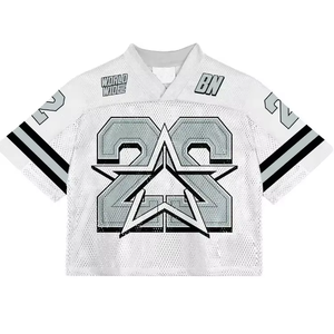 Maillot de football rétro personnalisé en maille respirante de haute qualité pour homme, style streetwear, impression par sublimation, collection 2026, coupe oversize, OEM - Product Image 3