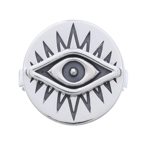 Anillo de Plata de Ley 925 con Ojo que Todo lo Ve, Amuleto de Protección Mística, Joyería de Declaración, Regalo, Venta al por Mayor para Fiestas - Product Image 2