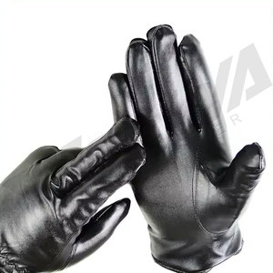 Wholesale Fashion Winter Leather <b>Gloves</b> Touch Screen Sheepskin Leather Driving <b>Gloves</b> for Men Windproof Premium Leather <b>Gloves</b> - Product Image 4