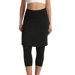 Jupe crayon modeste pour femme, taille haute, couleur unie, respirante, tricotée, mini, décontractée, toutes saisons, en nylon écologique - Product Image 4