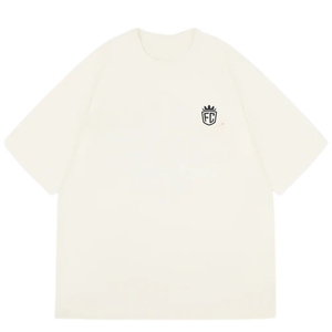 Camiseta de Algodón Oversize para Hombre con Logo Minimalista en el Pecho, Estilo Urbano, Manga Corta, Casual, de Moda, Venta al por Mayor, Fabricante OEM - Product Image 1