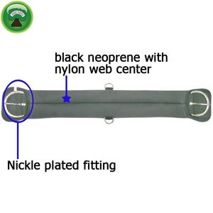 Circunferencia anatómica de cuero inglés con relleno de gel flexible - Product Image 2