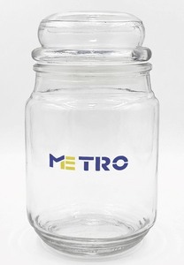Premium 700 ML Yanky Glass <b>Jar</b> Food Safe Airtight Lid Honey <b>Jam</b> Spice Storage Container for Home Kitchen Use - Product Image 1