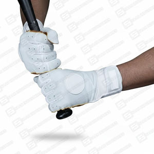 ถุงมือเบสบอลแบบมืออาชีพที่ปรับแต่งได้ของ Syed Sarfraz Industries ทำจากหนังแท้แบบแยกส่วน ปิดนิ้วเต็มรูปแบบ สำหรับตำแหน่งสั้นสต็อป ซ้าย-ขวา - Product Image 6