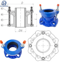 Raccord de couplage universel en fonte ductile personnalisable pour tuyau HDPE, adaptateur à bride PE DN500, prix du couplage universel