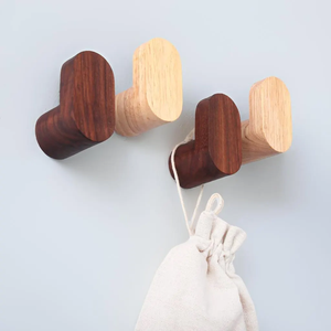 Wood <b>Hook</b> Hanger Display Rack Wood Hanging Shelf <b>Towels</b> Robes Coats <b>Hook</b> Most Selling Wood Clothes <b>Hook</b> Hanger - Product Image 1