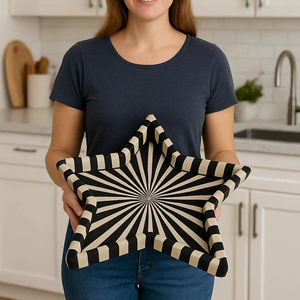 Plateau Feng Shui de Luxe Fait Main Écologique avec Incrustations en Os – Design Décoratif Élégant, Qualité Supérieure pour la Maison et la Cuisine (Idéal pour Servir) - Product Image 1