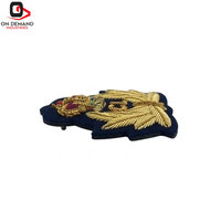 Meilleures ventes : Badges brodés Zari couleur unie, personnalisables, avec épingle de sûreté, finition décorative élégante pour vêtements, écologiques