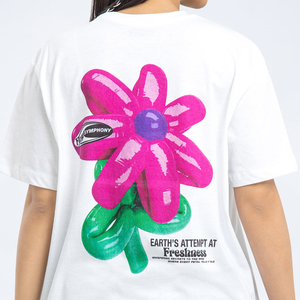 T-shirt imprimé DTF pour femmes, hauts graphiques à col rond, 100 % coton, coupe ample et confortable à manches courtes pour l'été - Product Image 2
